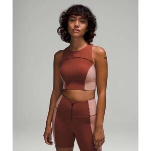 New Lululemon Set Hike to Swim Bra & Short 6” Ancient Copper / Pink Clay Size 8